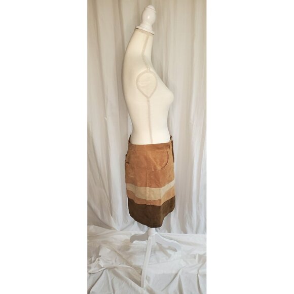 Vtg Rose Schott By Schott N.Y.C Genuine Leather Pencil Skirt Rare Boho Preppy XL - Picture 5 of 16